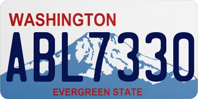 WA license plate ABL7330