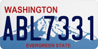 WA license plate ABL7331