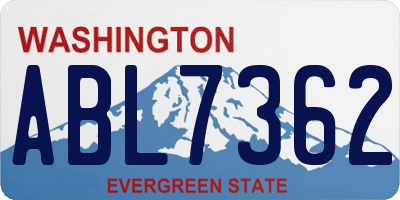 WA license plate ABL7362