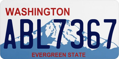 WA license plate ABL7367