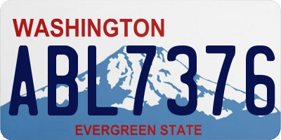 WA license plate ABL7376