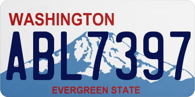 WA license plate ABL7397