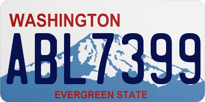 WA license plate ABL7399