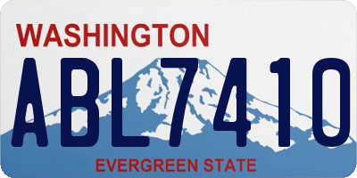 WA license plate ABL7410