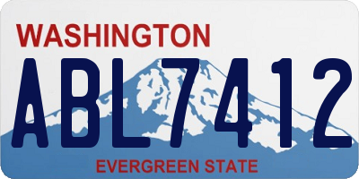 WA license plate ABL7412