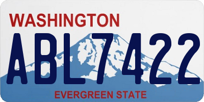 WA license plate ABL7422