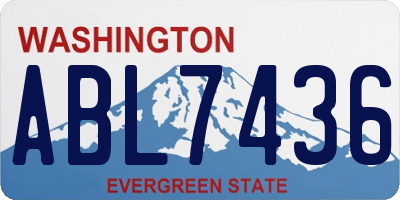 WA license plate ABL7436