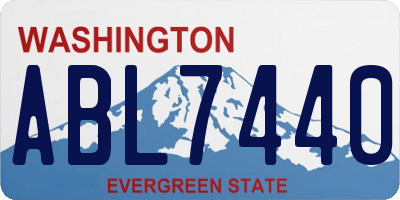 WA license plate ABL7440