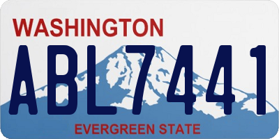WA license plate ABL7441