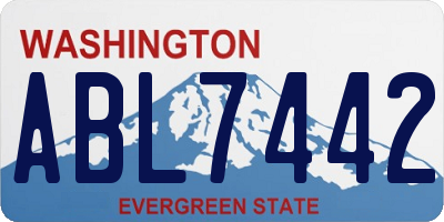 WA license plate ABL7442