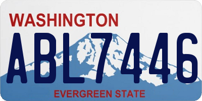 WA license plate ABL7446