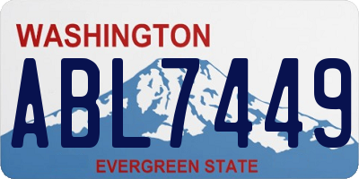 WA license plate ABL7449