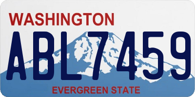 WA license plate ABL7459