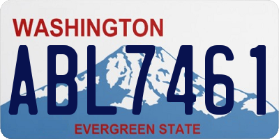 WA license plate ABL7461
