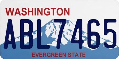 WA license plate ABL7465