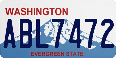 WA license plate ABL7472