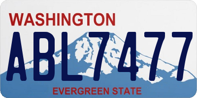 WA license plate ABL7477