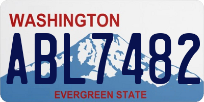 WA license plate ABL7482