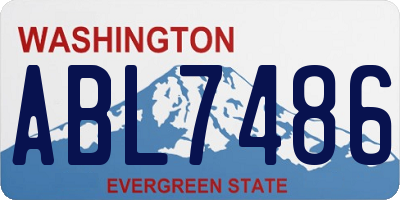 WA license plate ABL7486