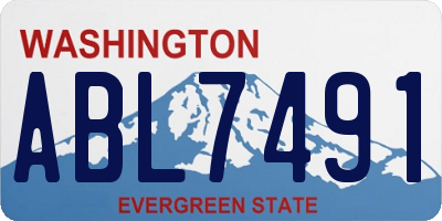 WA license plate ABL7491