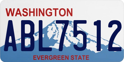 WA license plate ABL7512