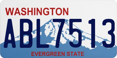 WA license plate ABL7513