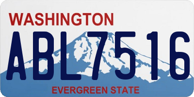 WA license plate ABL7516