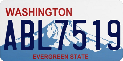 WA license plate ABL7519