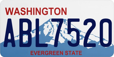 WA license plate ABL7520