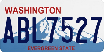 WA license plate ABL7527