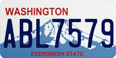 WA license plate ABL7579
