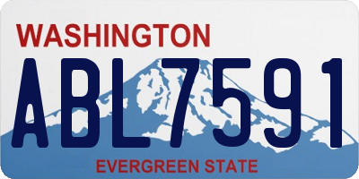 WA license plate ABL7591