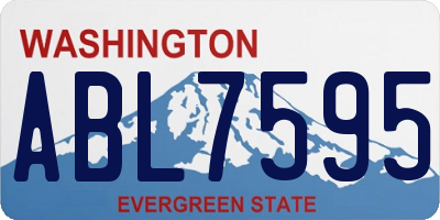WA license plate ABL7595