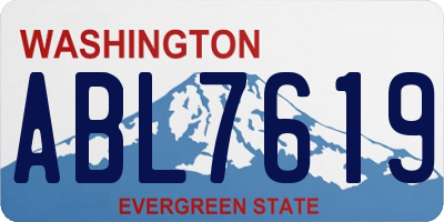 WA license plate ABL7619