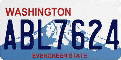 WA license plate ABL7624