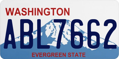 WA license plate ABL7662