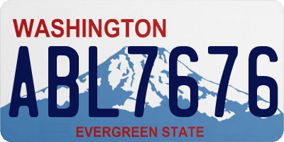 WA license plate ABL7676
