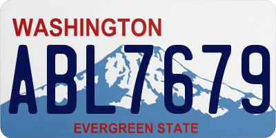 WA license plate ABL7679