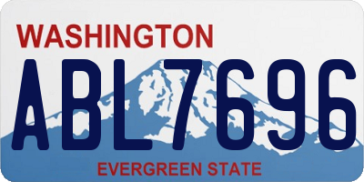 WA license plate ABL7696