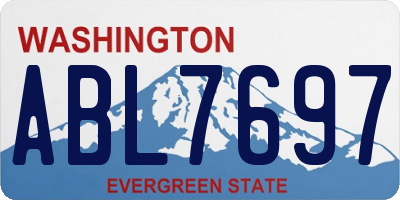 WA license plate ABL7697