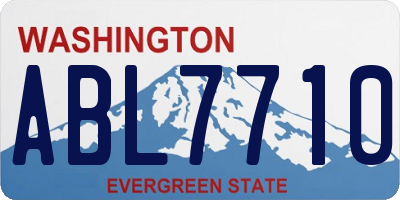 WA license plate ABL7710