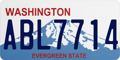 WA license plate ABL7714