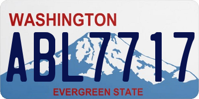 WA license plate ABL7717