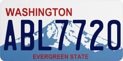 WA license plate ABL7720