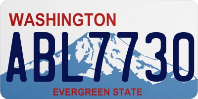 WA license plate ABL7730