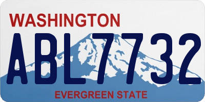 WA license plate ABL7732