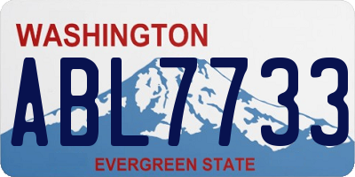 WA license plate ABL7733