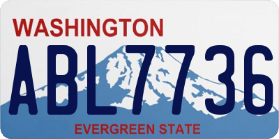 WA license plate ABL7736
