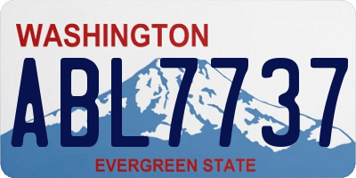 WA license plate ABL7737