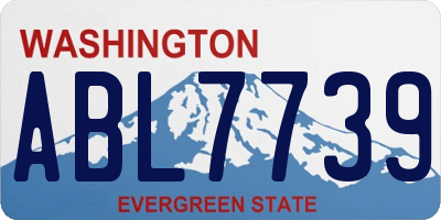 WA license plate ABL7739